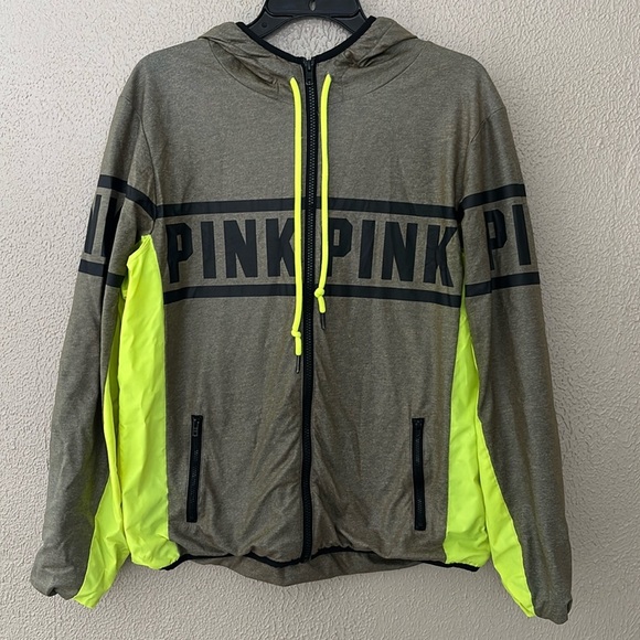 Women’s PINK by Victorias Secret Hooded Full Zip, XS\S, Green - Picture 1 of 7